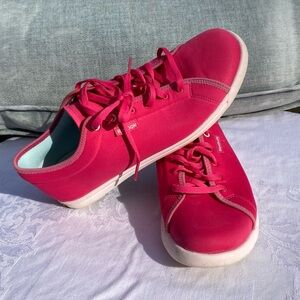 Reebok Women’s Bright Pink Lace-Up Sneakers